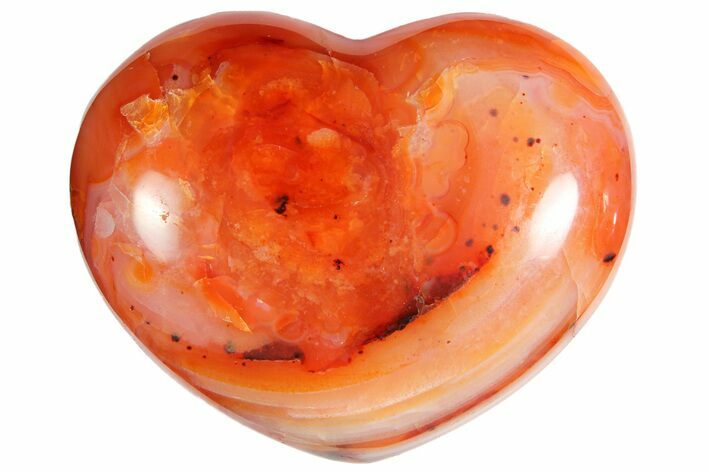 Colorful Carnelian Agate Heart #121545